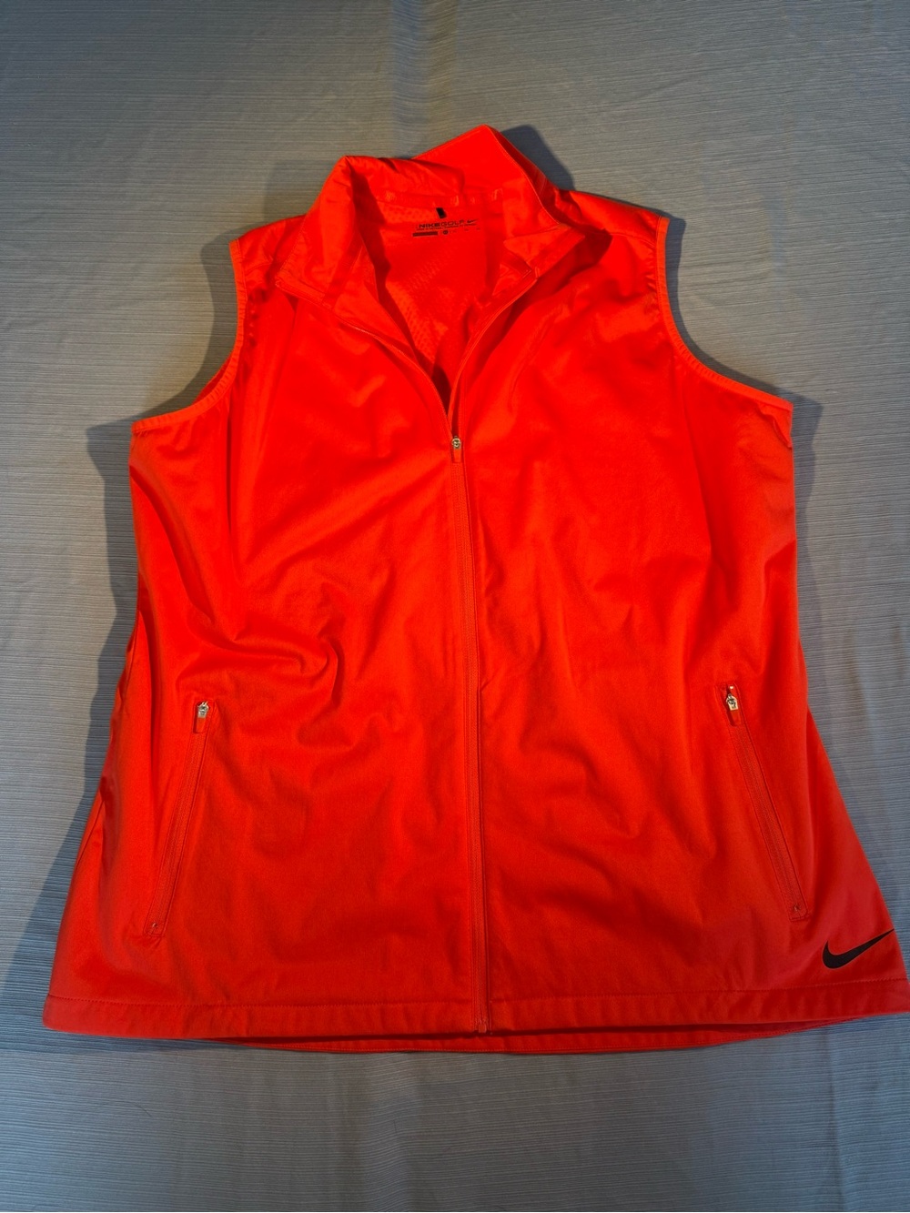 Nike Women’s Sleeveless Full-Zip Vest - Neon Orange